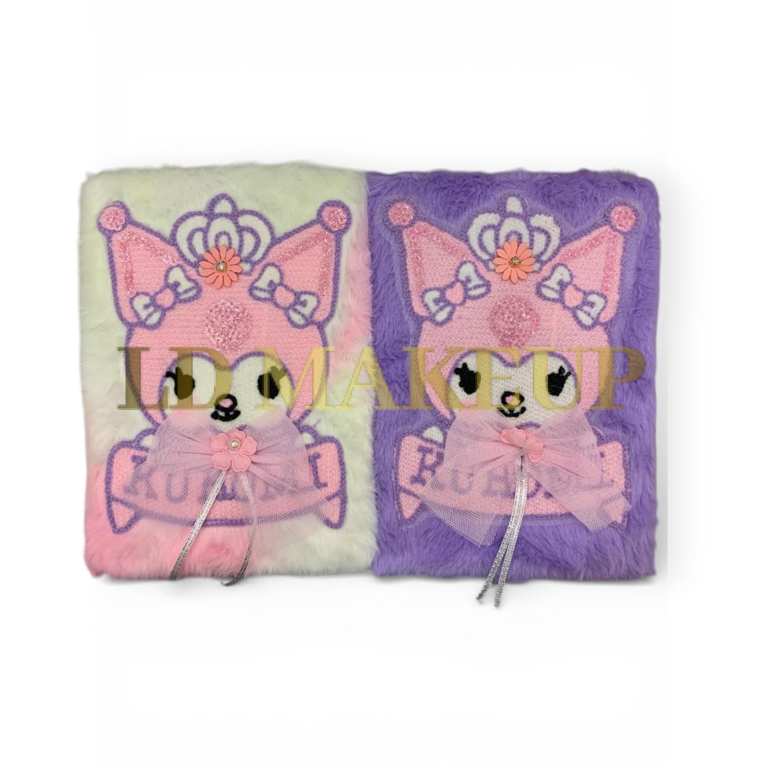 Cuaderno tapa dura Kuromi de peluche