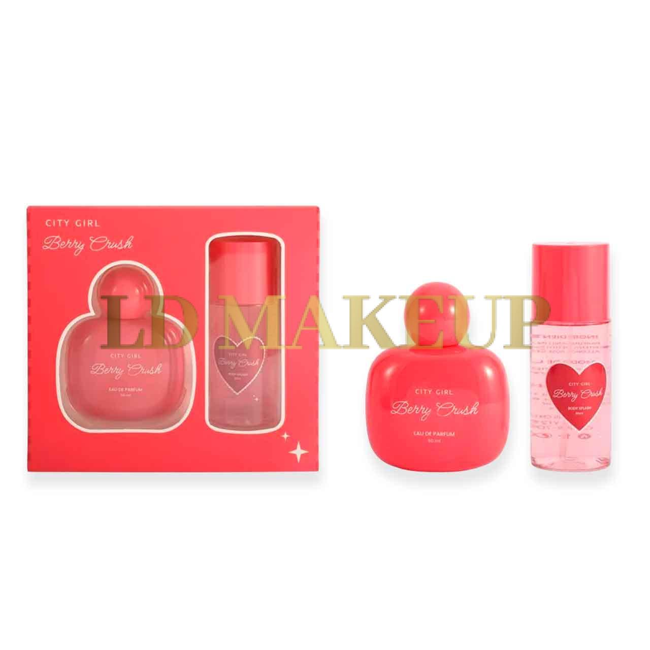 Kit perfume + body splash Berry Crush YT-2570 City Girl