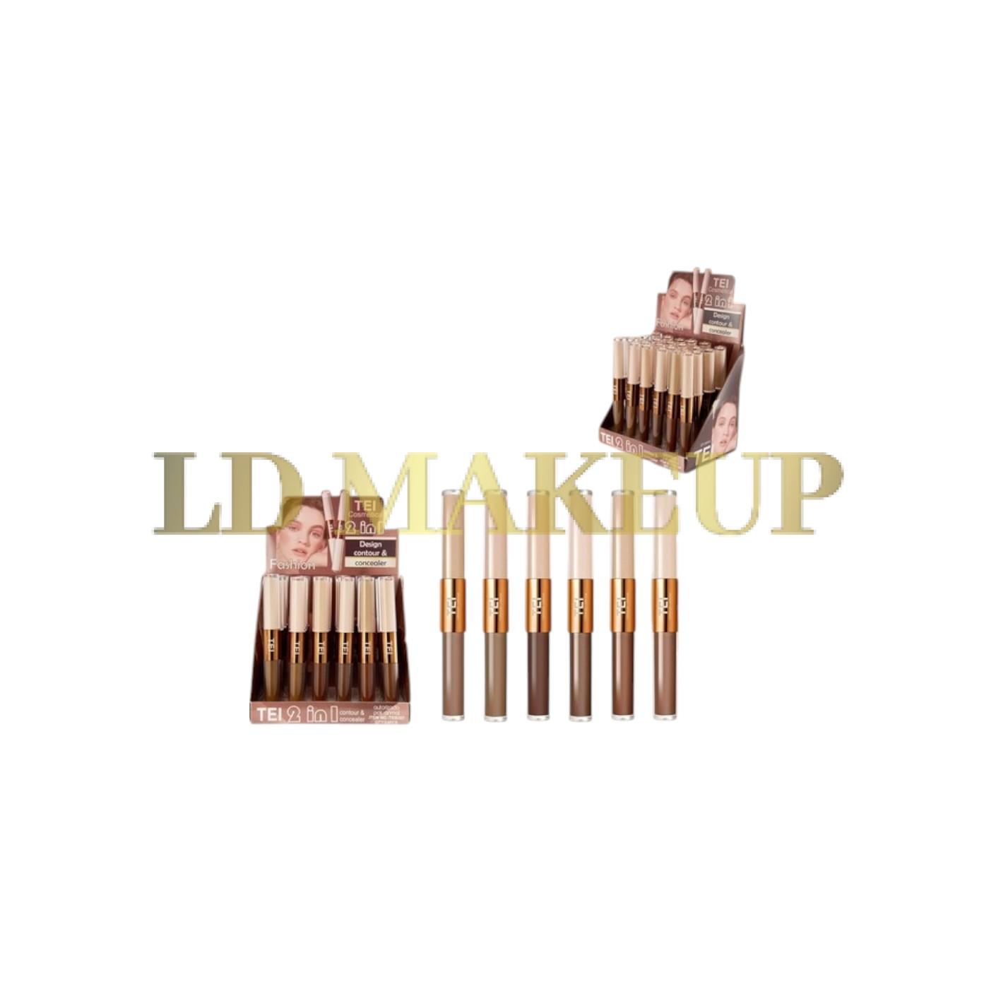 CONTORNO + CORRECTOR LIQUIDO 2 EN 1 TEI 8307