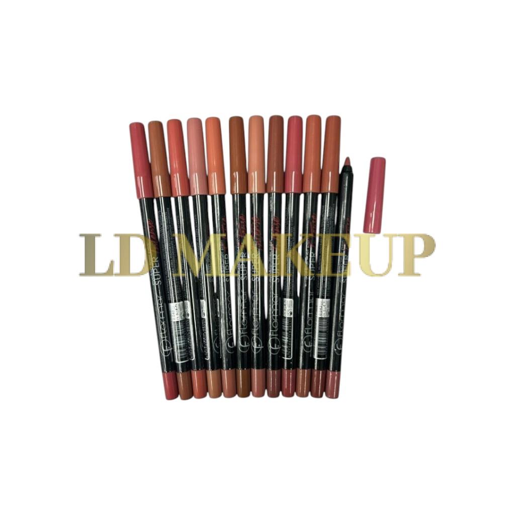 DELINEADOR DE LABIOS SUPER WATERPROOF FLORMAR PACK x 12 2911
