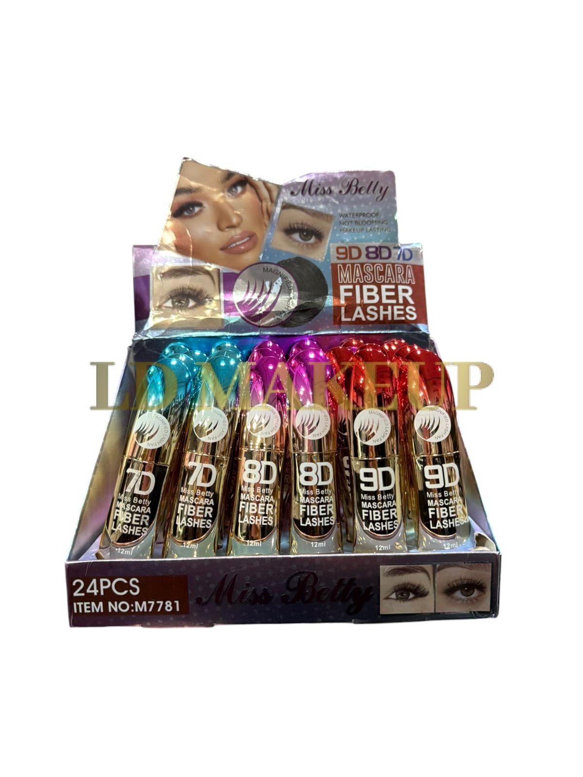 Mascara de pestañas Fiber Lashes Miss Betty 7816 POR MAYOR