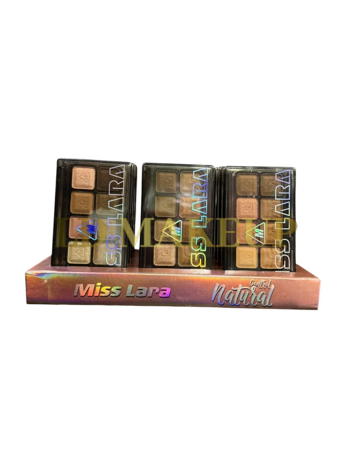 Paleta de sombras control natural Miss Lara 0859 POR MAYOR
