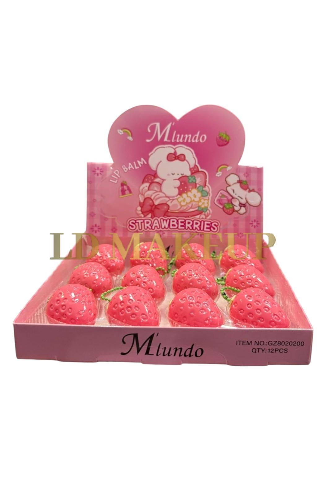 Balsamo llavero frutilla MLundo 6807 POR MAYOR