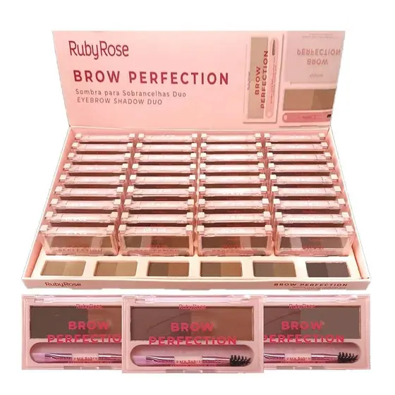 Paleta de sombras para cejas Brow Perfection Ruby Rose Rosa