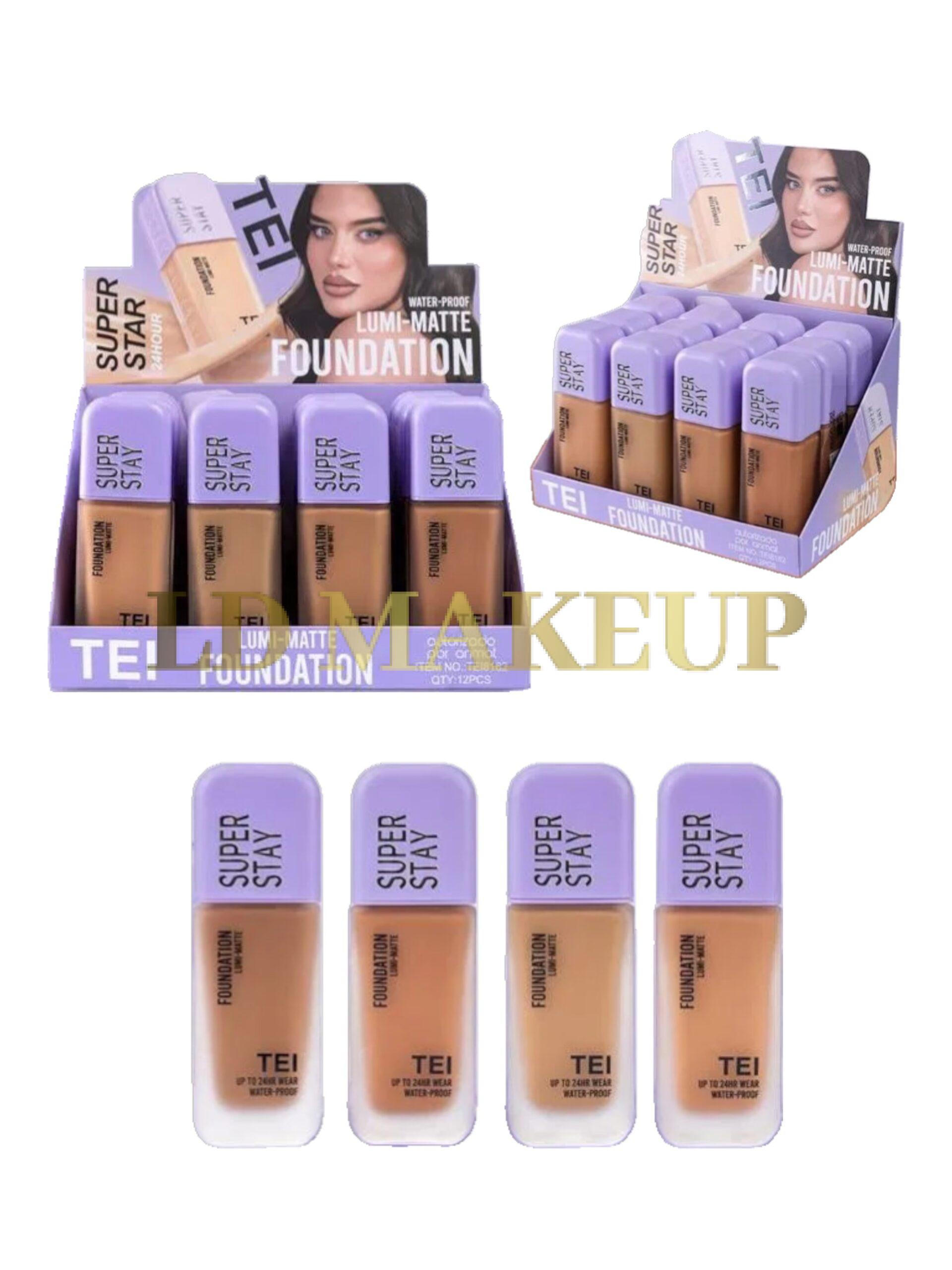 Base de maquillaje Lumi Super Stay vidrio TEI 8162