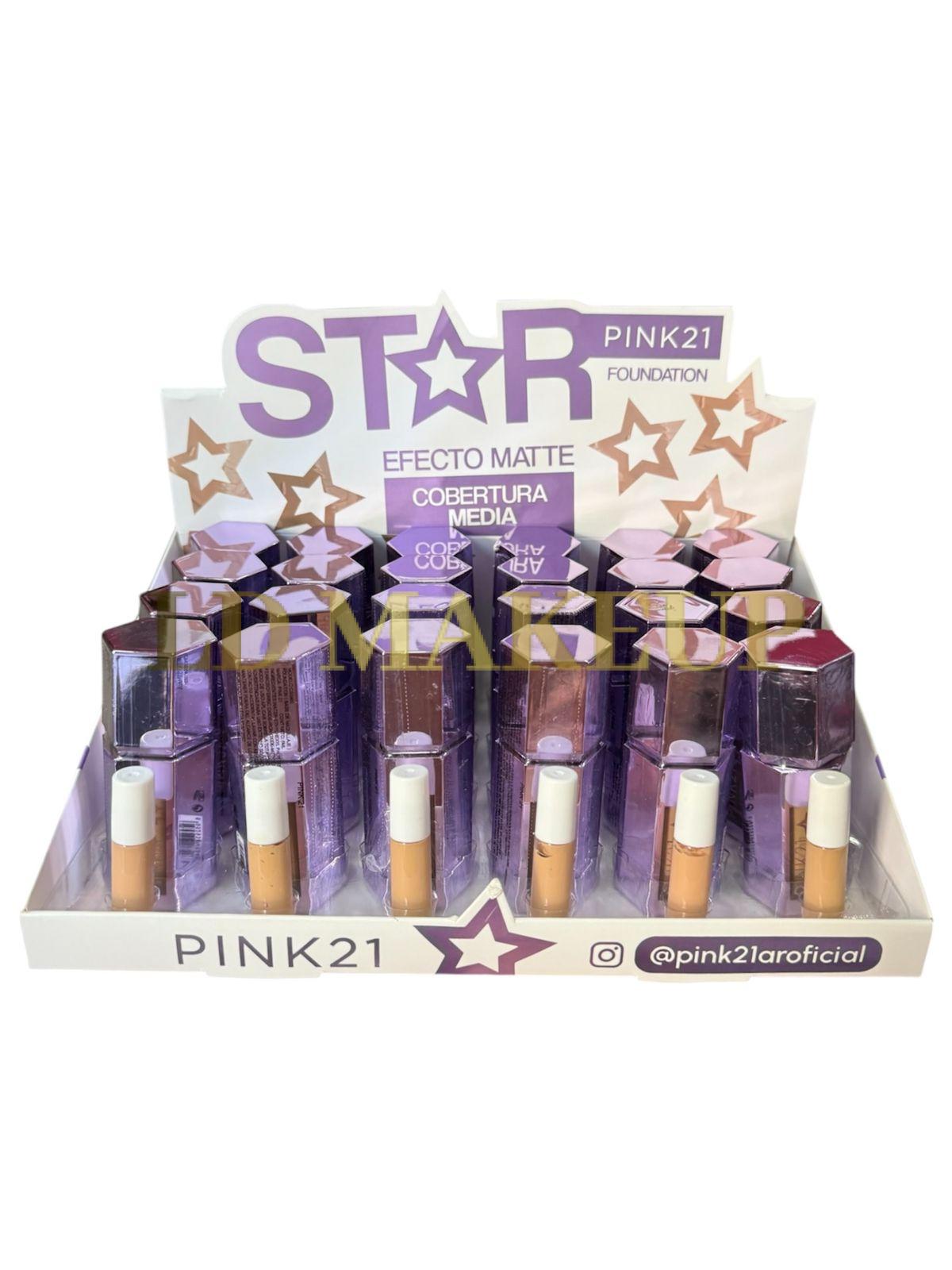 Base de maquillaje Star Cobertura media Pink 21 CS5985
