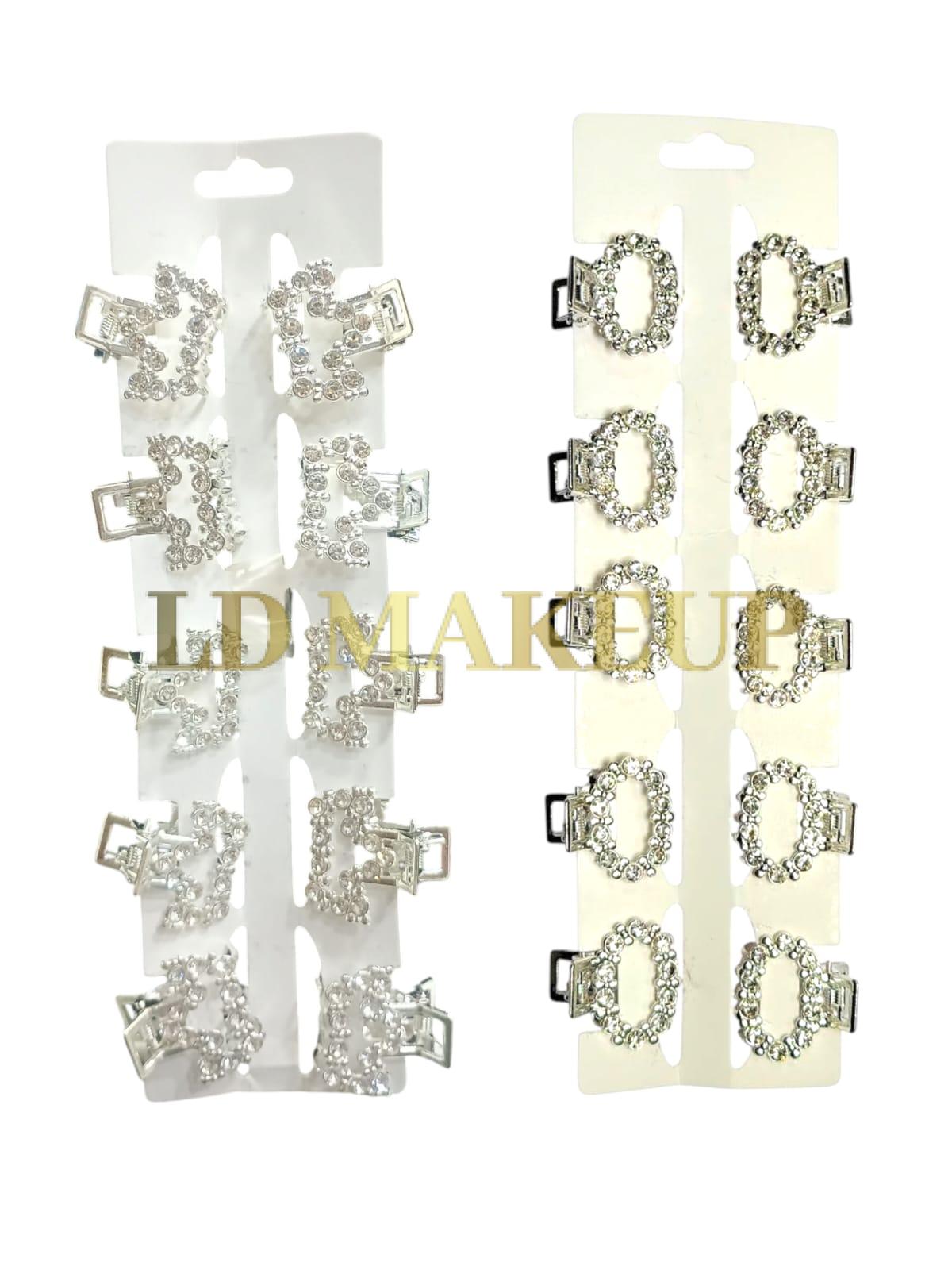 Brochecito metal plateado strass Blister x10 BR2343832