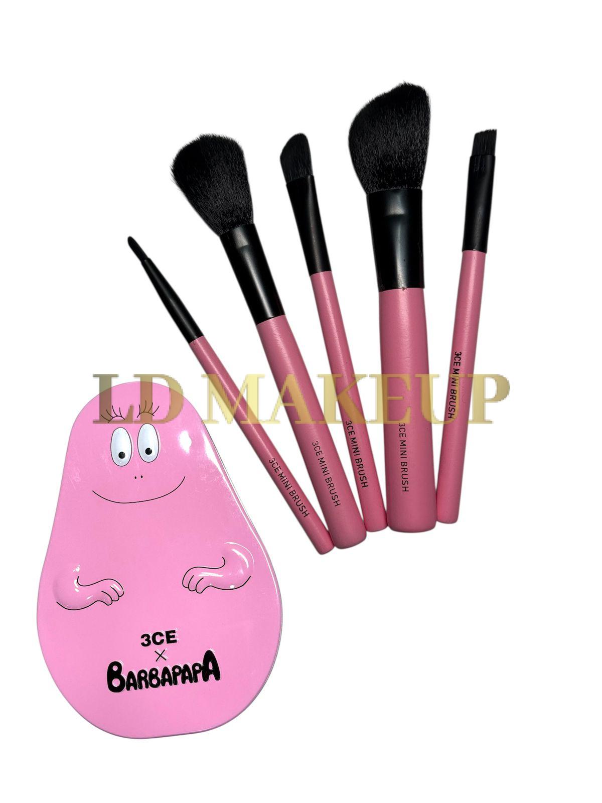 Set de brochas con estuche x5 Barbapapa ZMA-M817C-2 POR MAYOR