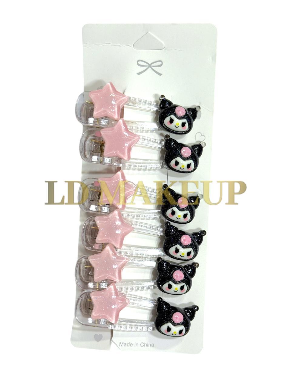 Set hebillas x6 Kuromi POR MAYOR 6233