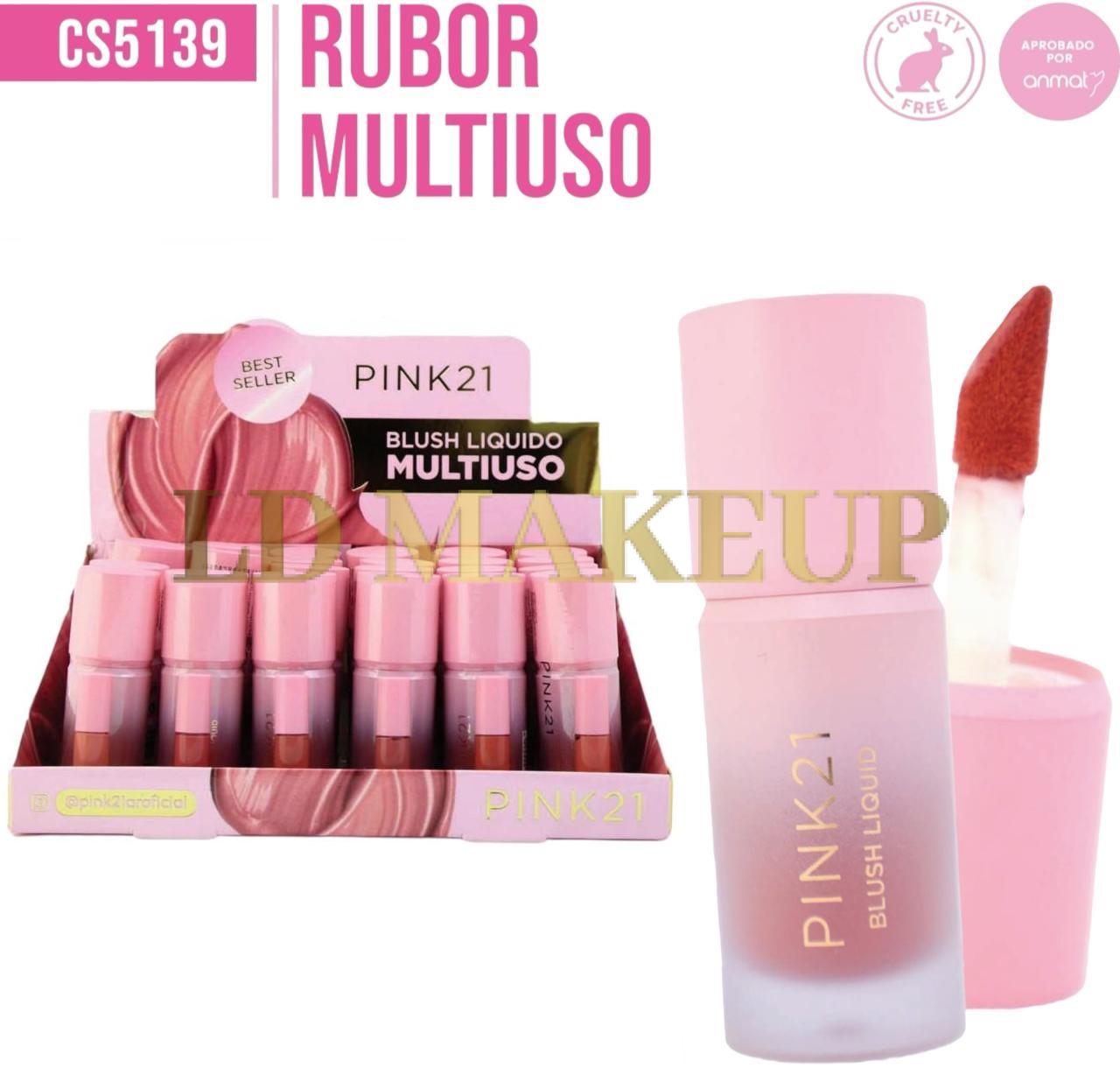 Rubor liquido multiuso Pink 21 POR MAYOR CS5139