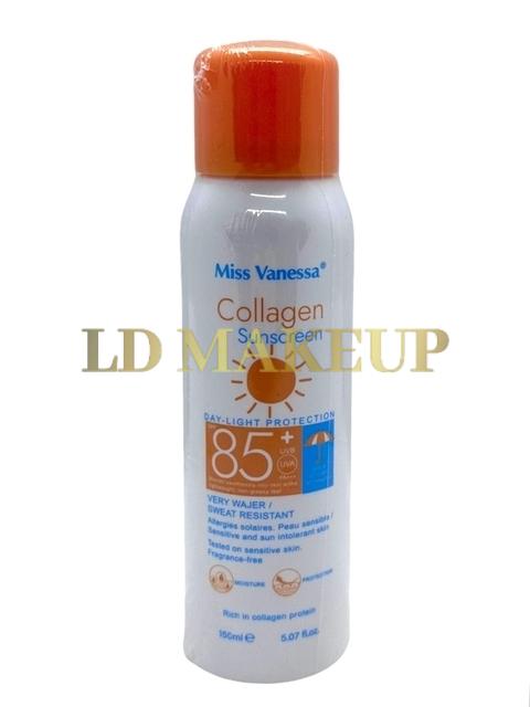 Protector solar en aerosol 85 FPS Miss vanessa POR MAYOR
