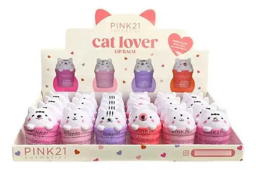 Balsamo labial Cat lover Pink 21 POR MAYOR