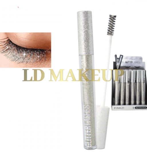 Mascara de pestañas con glitter Pink 21