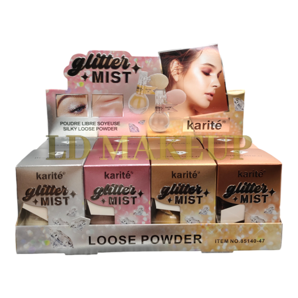 Polvo de hadas Glitter mist loose powder Karite