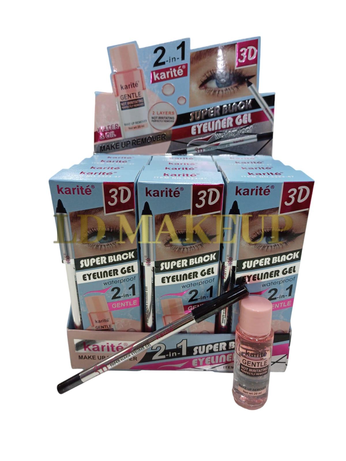 Crayon delineador Super black 2 en 1 Karité POR MAYOR