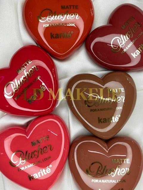 Rubor corazon Matte blusher Karité POR MAYOR