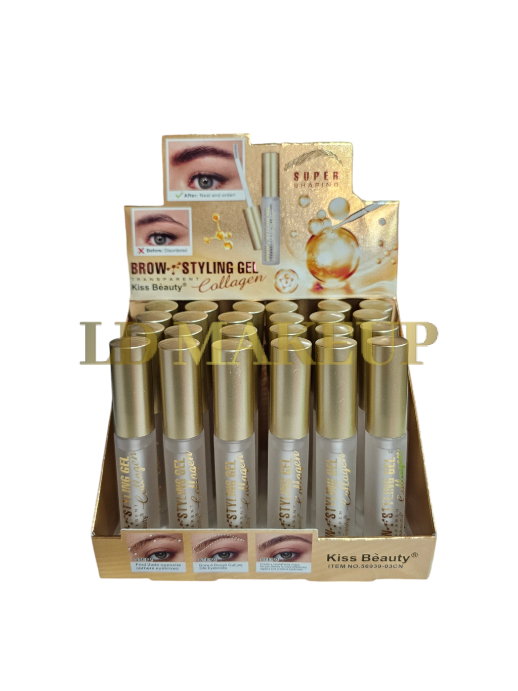 Gel para cejas Brow Collagen Kiss beauty POR MAYOR