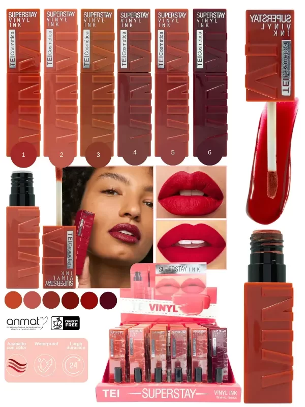Labiales líquidos matte superstay Tei