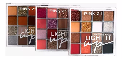 Paletas de sombras light it up CS3631 Pink 21