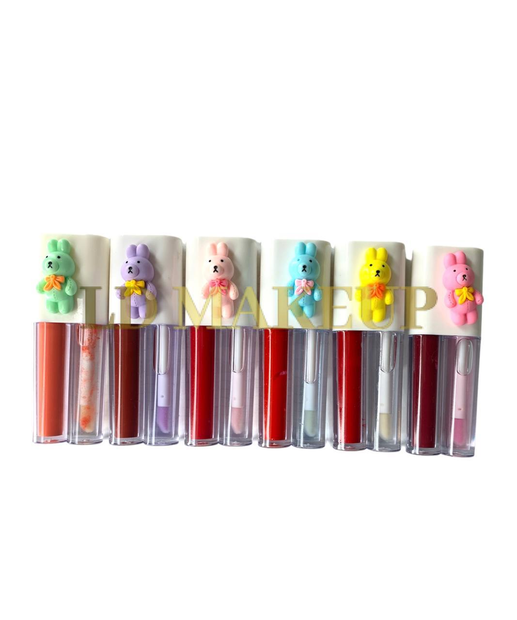 Glosses duo pigmentado/transparente osito Hedybeauty POR MAYOR