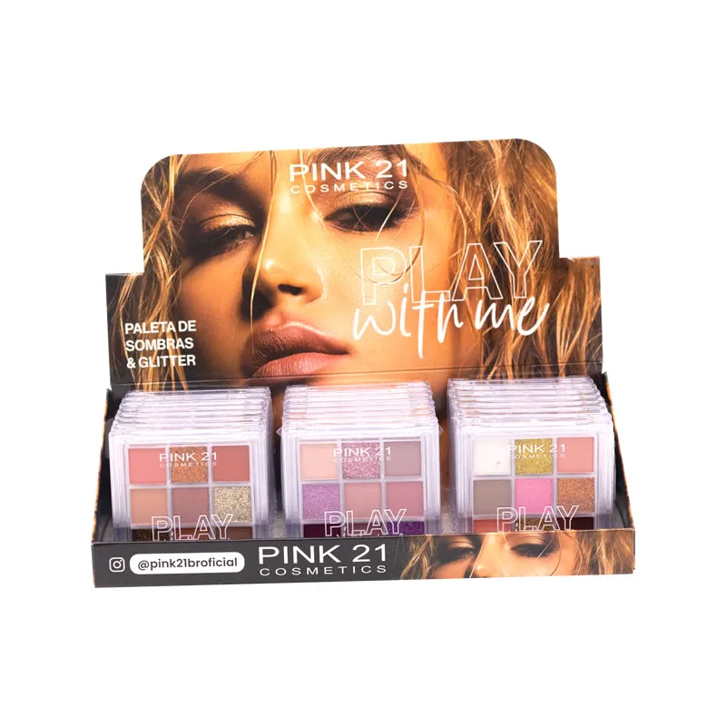 Paletas de sombras play with me Pink 21
