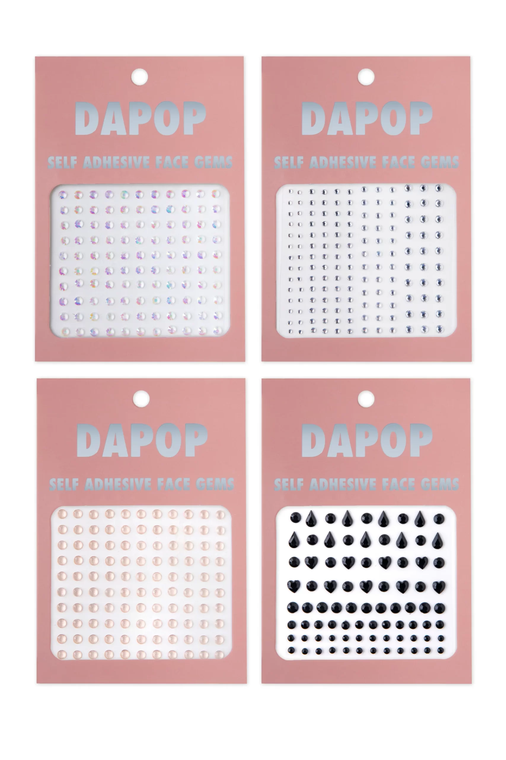 Gemas para rostro autoadhesivas Dapop POR MAYOR