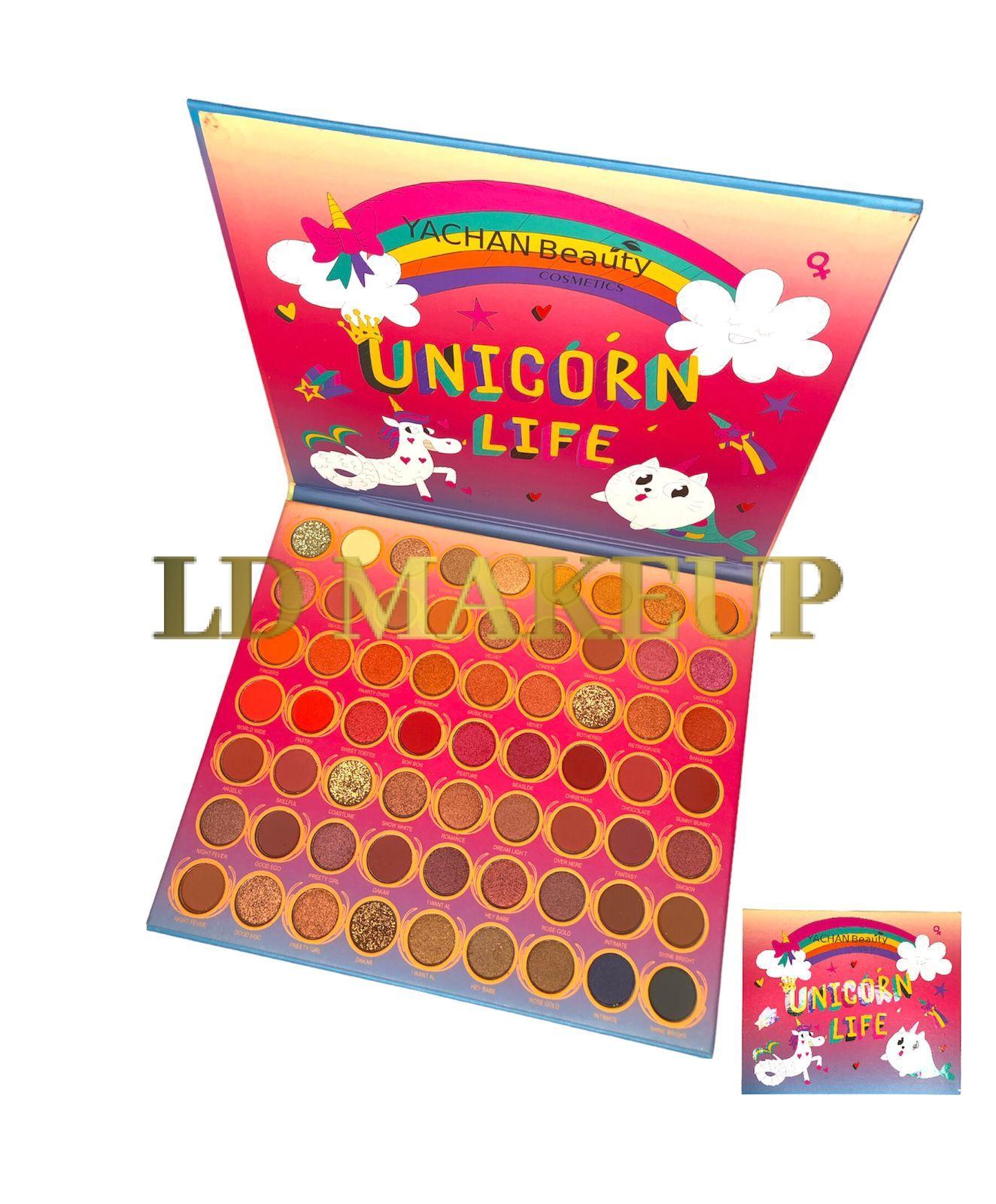 Paletas de sombras unicorn life Yachan Beauty POR MAYOR