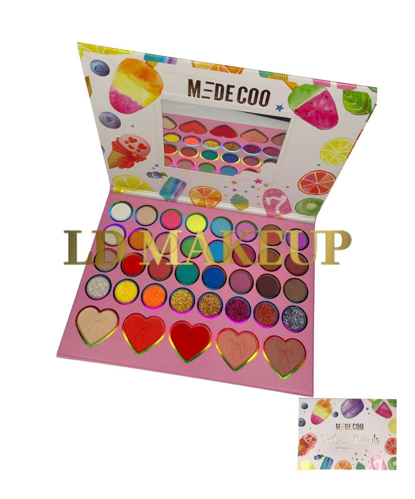 Paletas de sombras fruits and desserts Medecoo POR MAYOR