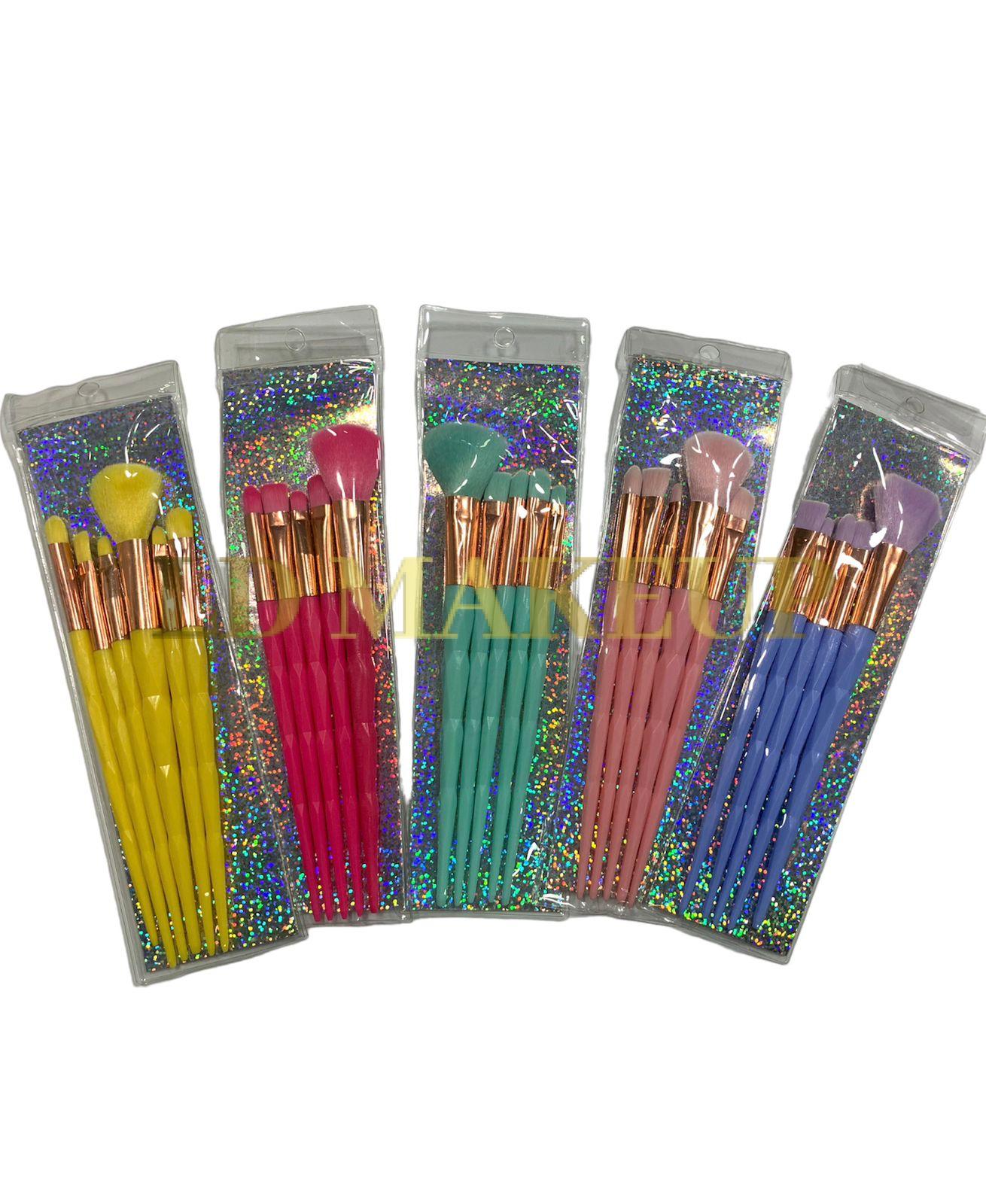Sets de brochas x5 diamante pastel