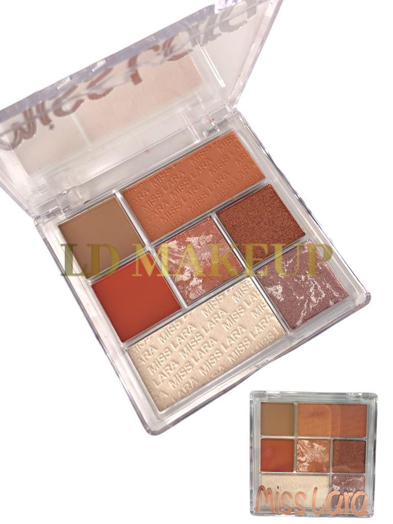 Paletas de sombras real Miss Lara